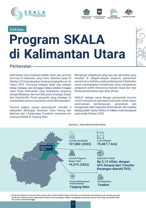 Cover Profil Program SKALA di Kalimantan Utara