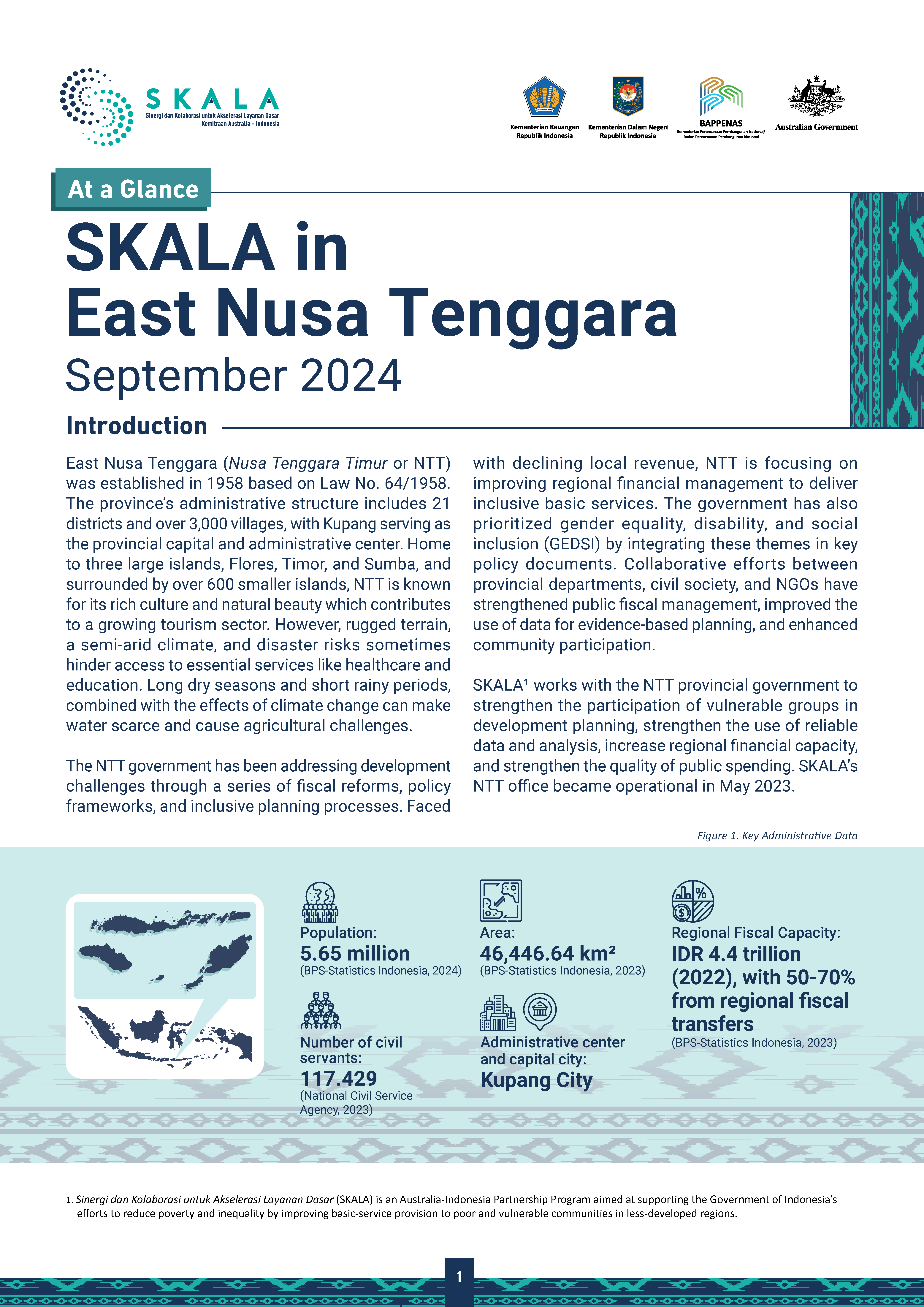 At a Glance: SKALA in East Nusa Tenggara