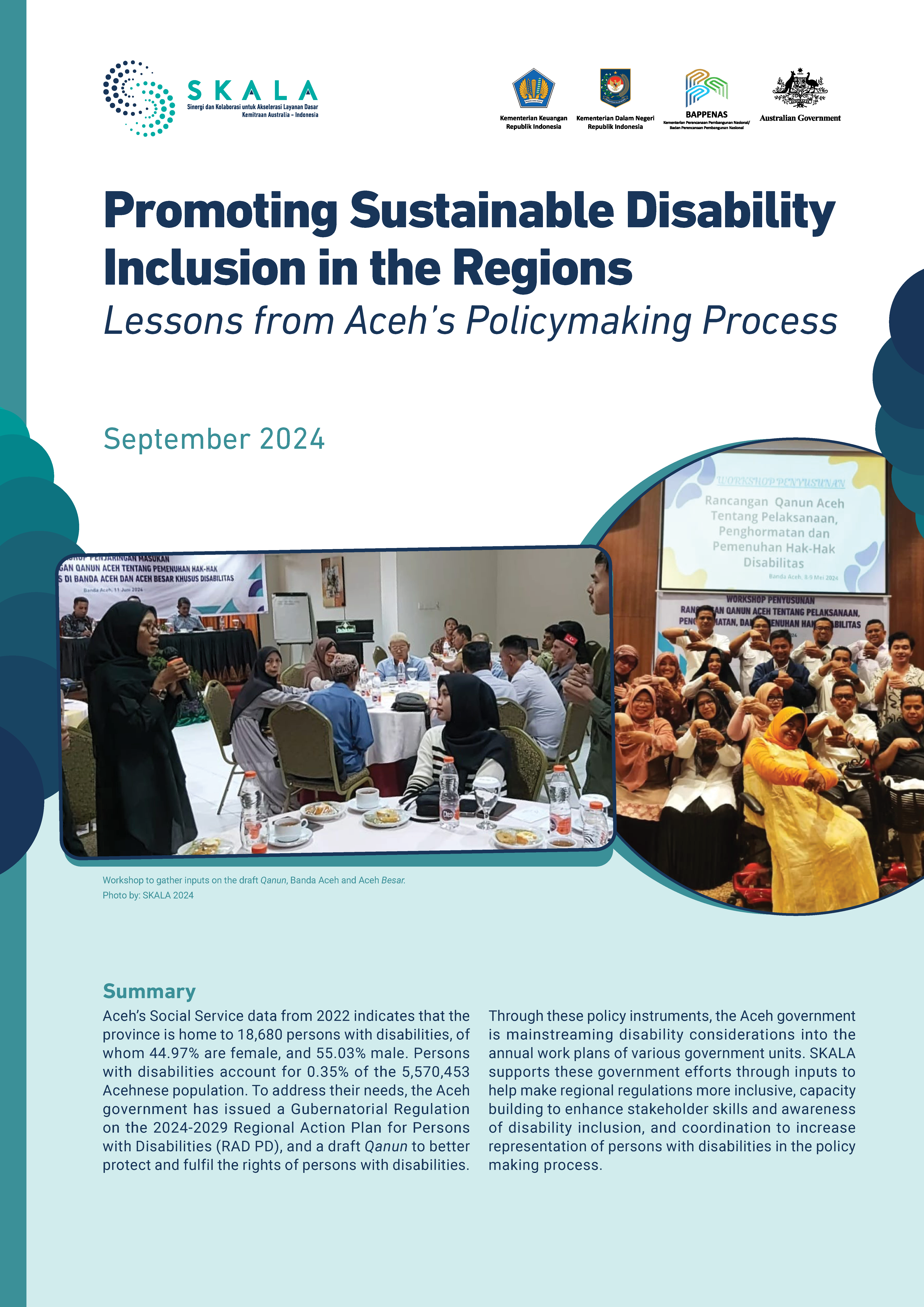 Promoting Sustainable Disability Inclusion in the Regions: Lessons from Aceh’s Policymaking Process