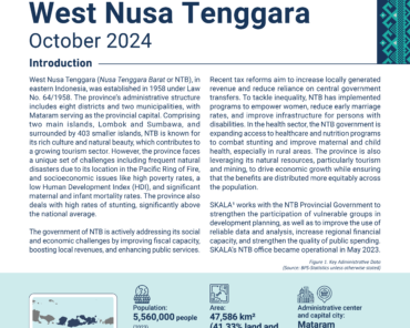 At a Glance: SKALA in West Nusa Tenggara