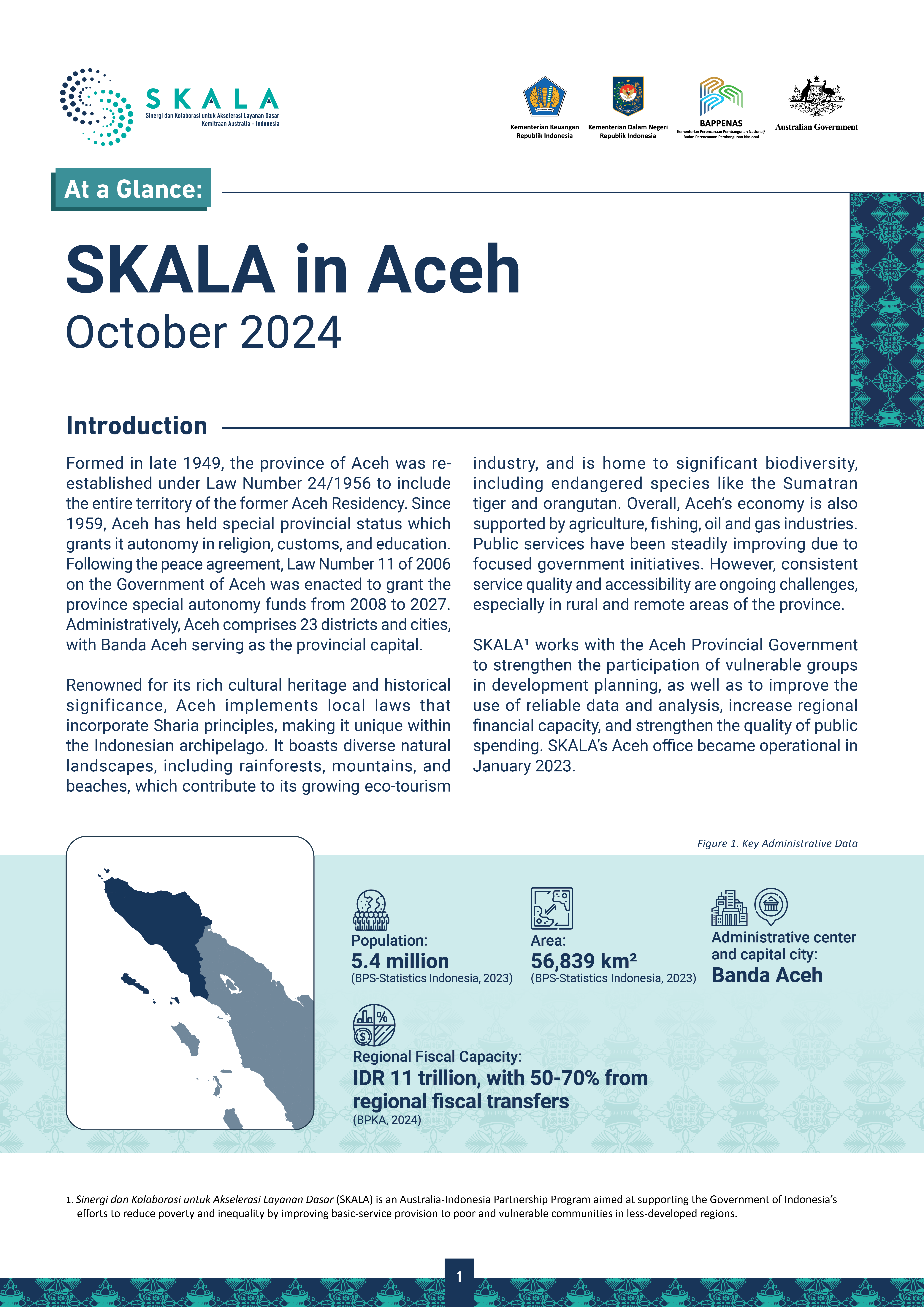 At a Glance: SKALA in Aceh