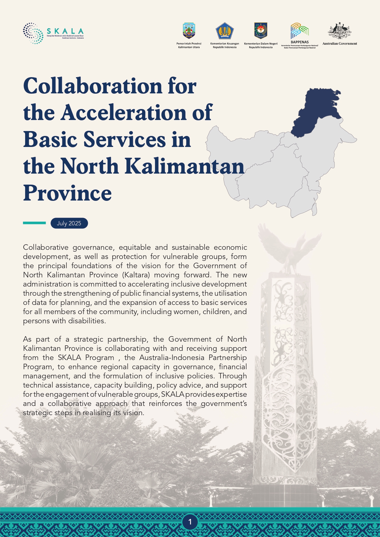 Collaboration for the Acceleration of Basic Services in the North Kalimantan Province