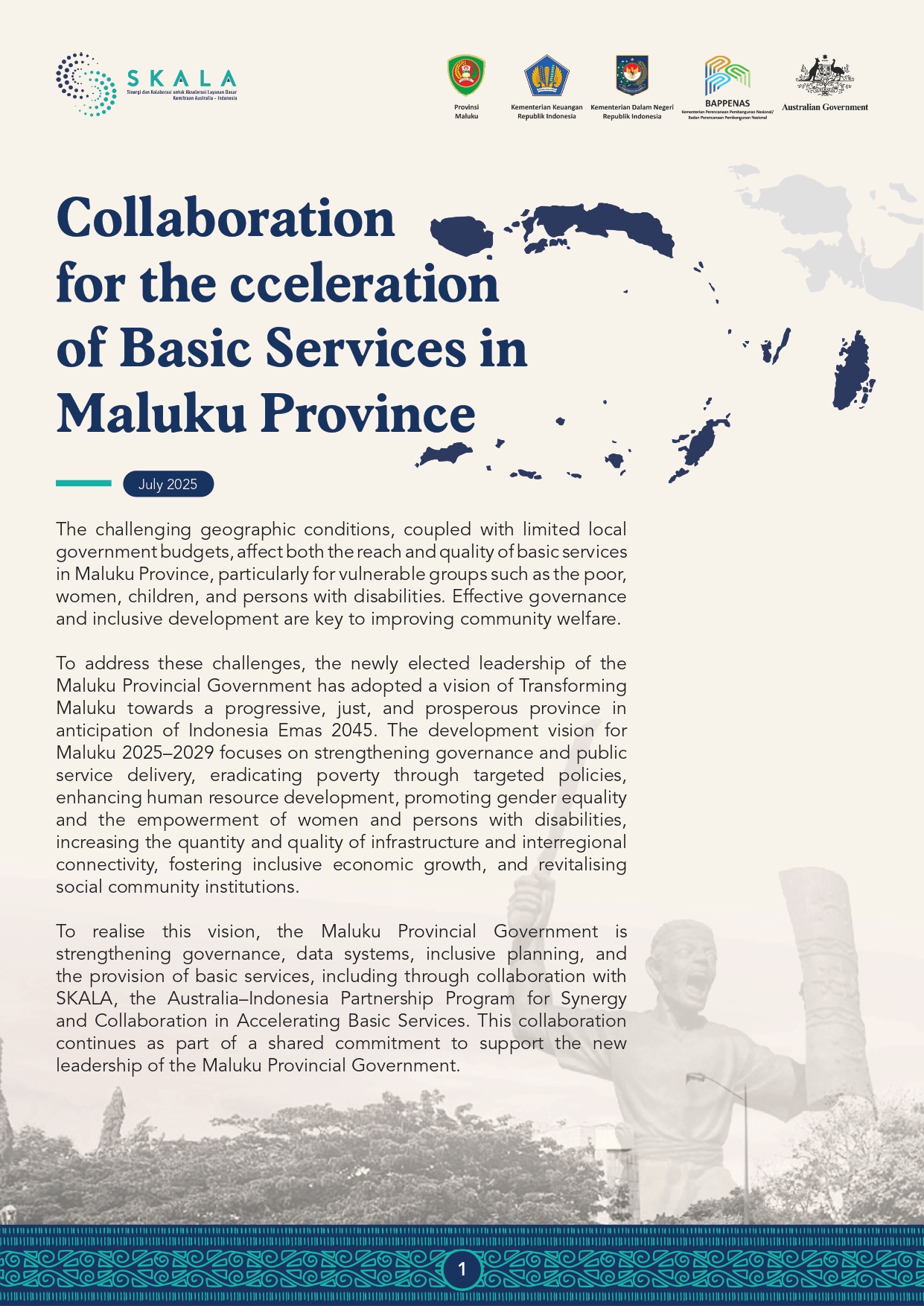 Collaboration for the Acceleration of Basic Services in Maluku Province
