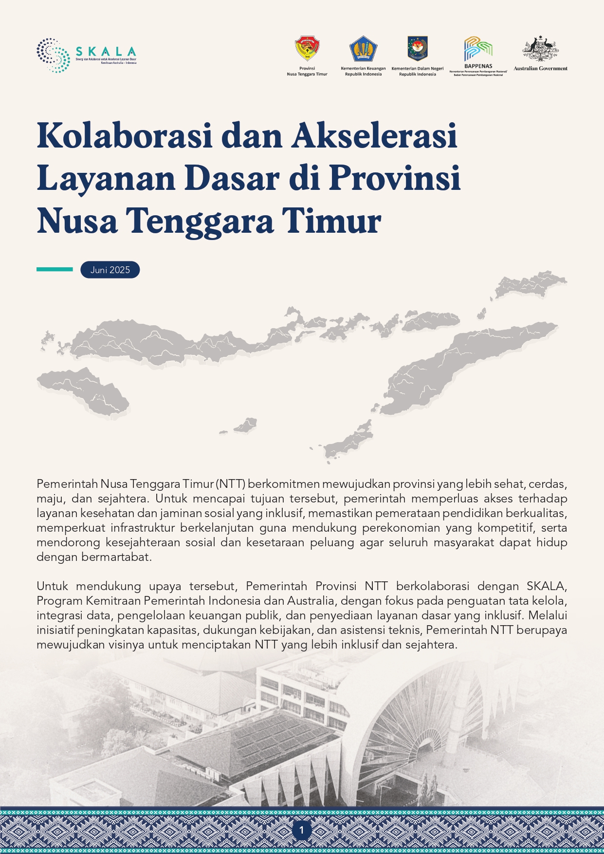 Kolaborasi untuk Akselerasi Layanan Dasar di Provinsi Nusa Tenggara Timur