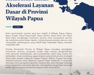 Kolaborasi untuk Akselerasi Layanan Dasar di Provinsi Wilayah Papua