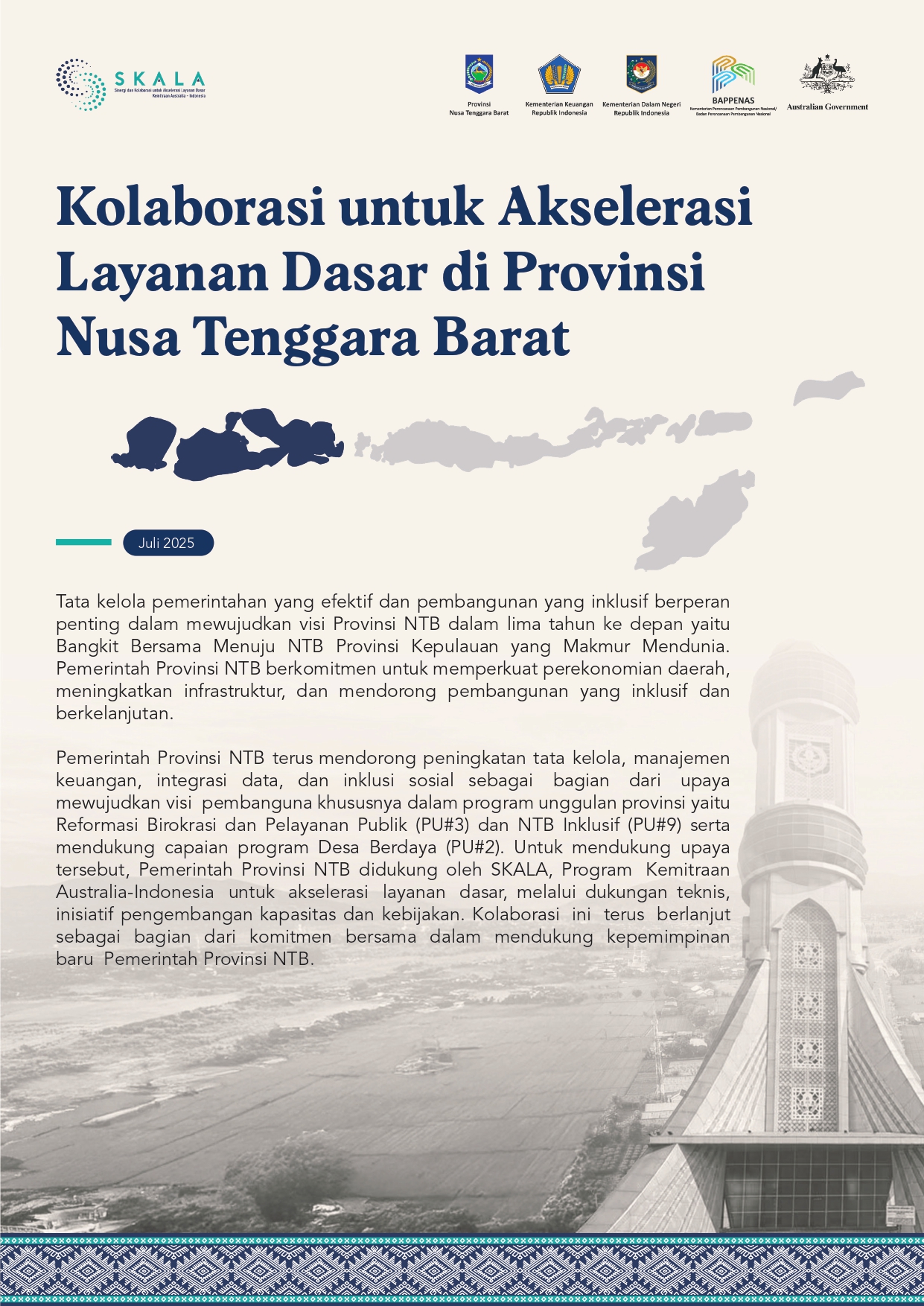 Kolaborasi untuk Akselerasi Layanan Dasar di Provinsi Nusa Tenggara Barat