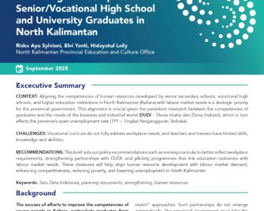 Enhancing The Competencies of Senior/Vocational High School and University Graduate in North Kalimantan
