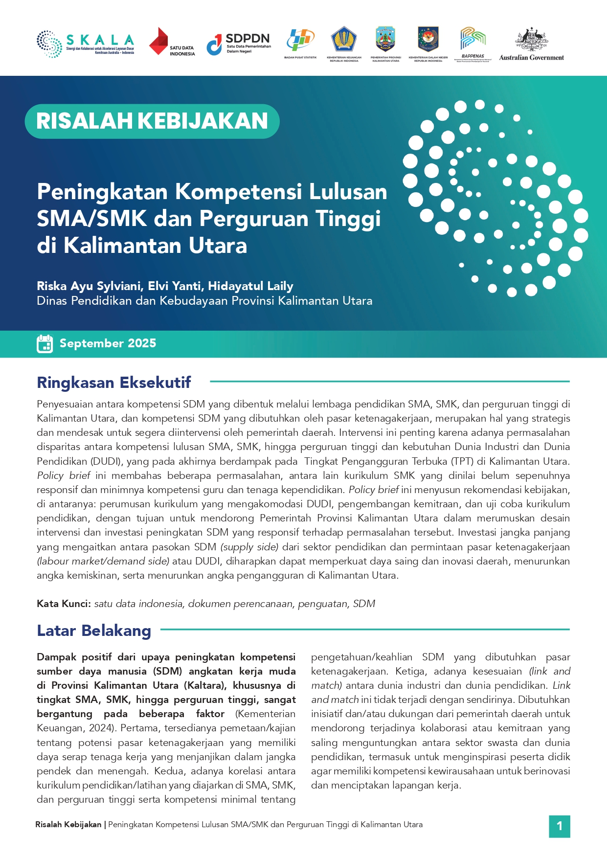 Peningkatan Kompetensi Lulusan SMA/SMK dan Perguruan Tinggi di Kalimantan Utara
