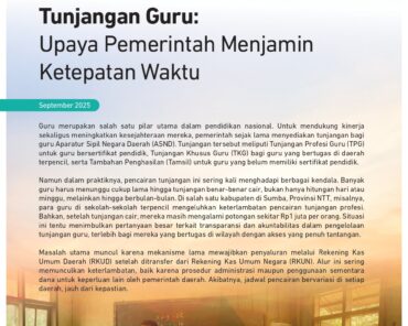 Reformasi Penyaluran Tunjangan Guru: Upaya Pemerintah Menjamin Ketepatan Waktu