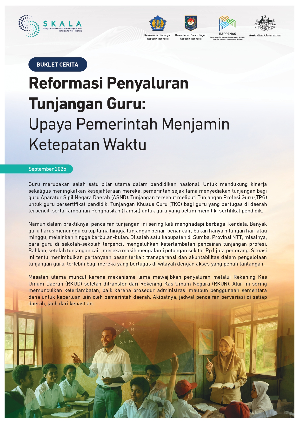 Reformasi Penyaluran Tunjangan Guru: Upaya Pemerintah Menjamin Ketepatan Waktu