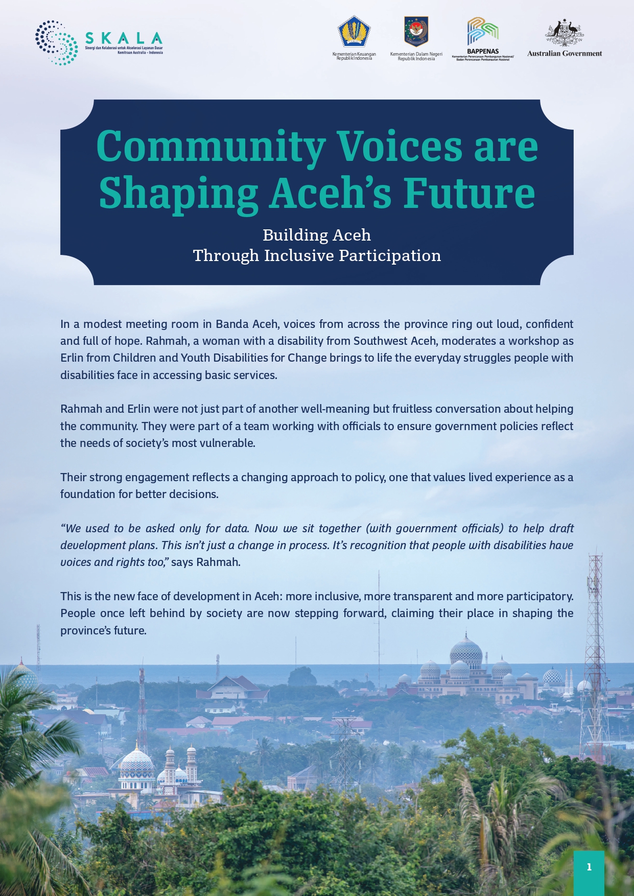Community Voices are Shaping Aceh’s Future: Building Aceh Through Inclusive Participation