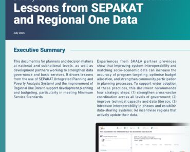 Data System Governance and Use for Inclusive Services: Lessons from SEPAKAT and Regional One Data