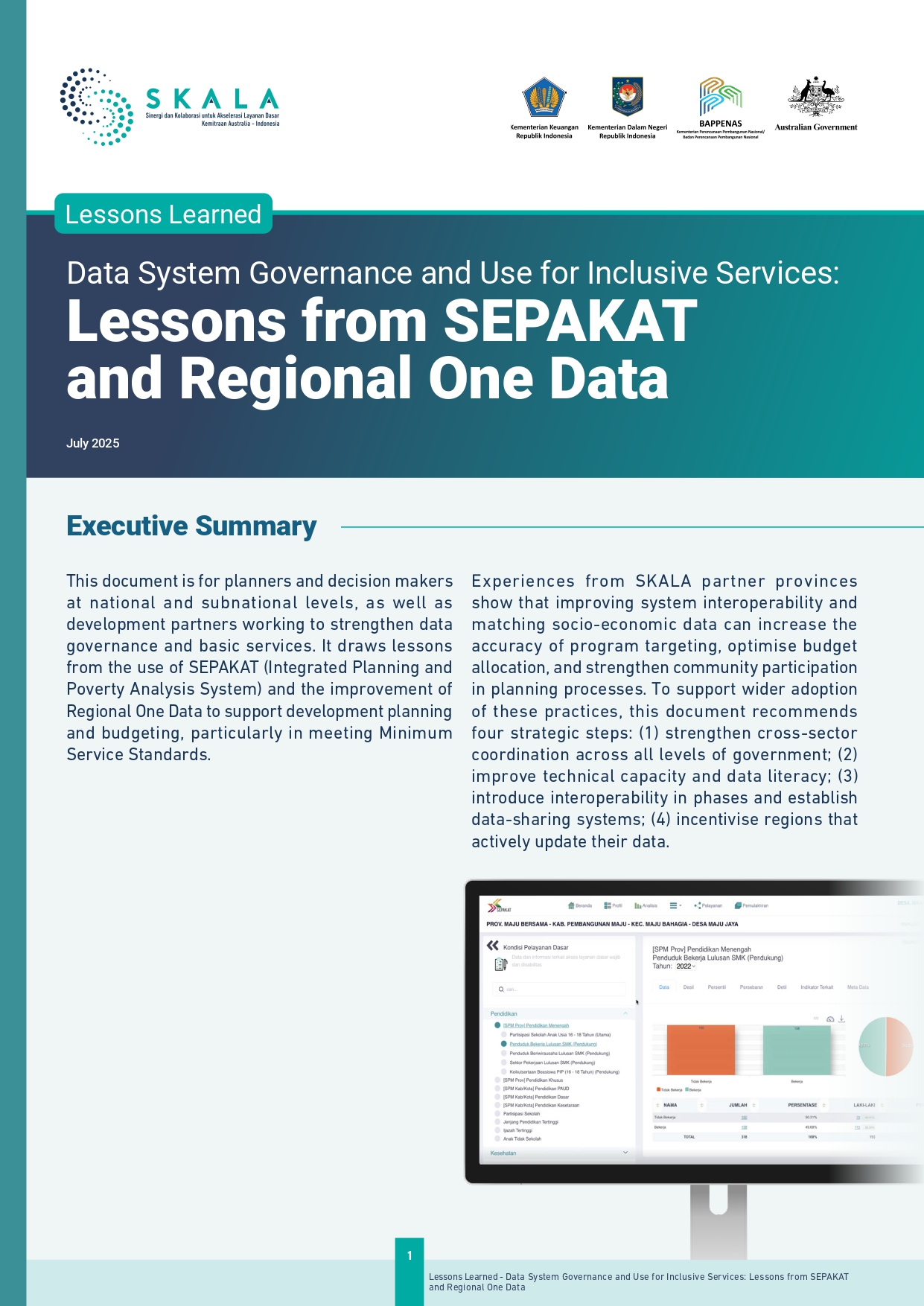 Data System Governance and Use for Inclusive Services: Lessons from SEPAKAT and Regional One Data