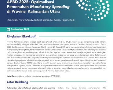 Efisiensi Belanja dalam Pelaksanaan APBD 2025: Optimalisasi Pemenuhan Mandatory Spending di Provinsi Kalimantan Utara