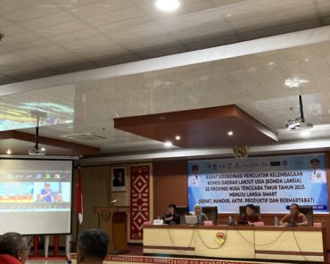 Policy Synergy for Ageing: Strengthening Komda Lansia in East Nusa Tenggara